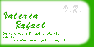 valeria rafael business card